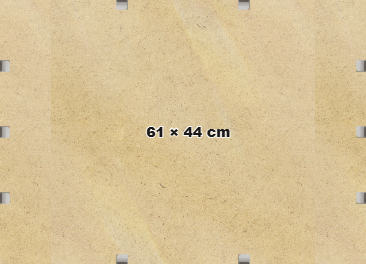 Frameless Clip Frames Transparent 61x44 cm Picture Frame 