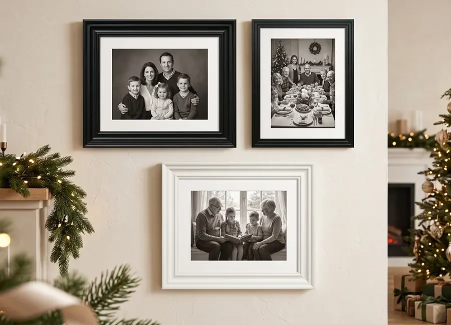 Black & White Picture Frames: Timeless Christmas Gifts
